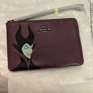 Coach Disney Villain Purple Wristlet